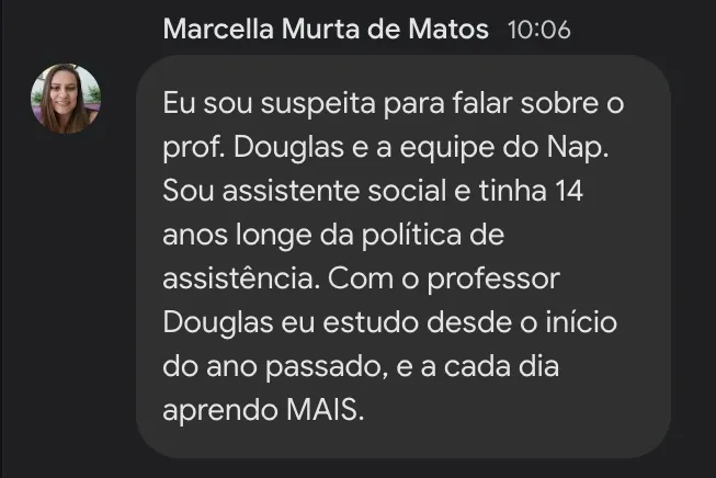 Depoimento de aluna do Acelera SEDES